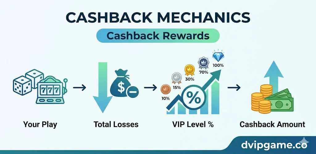 DVIP VIP levels rewards and cashback system guide for Android users