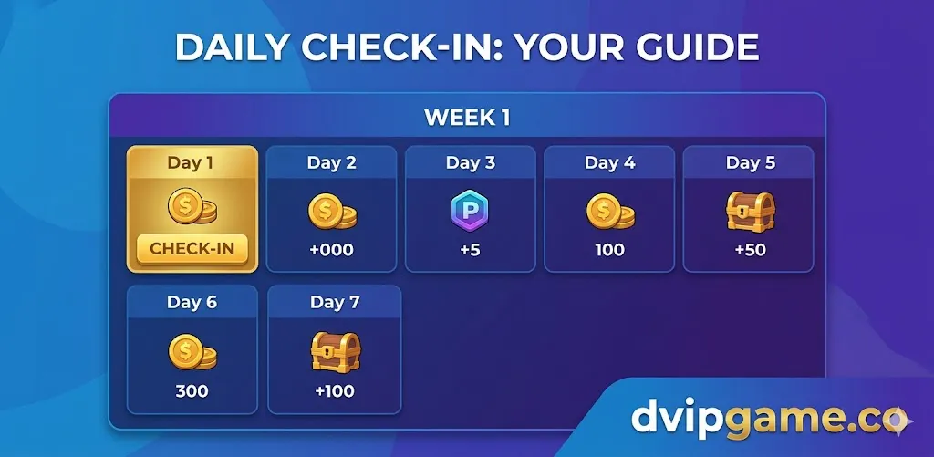 DVIP Daily Check-In Rewards 2026: Complete Earning & Bonus Guide